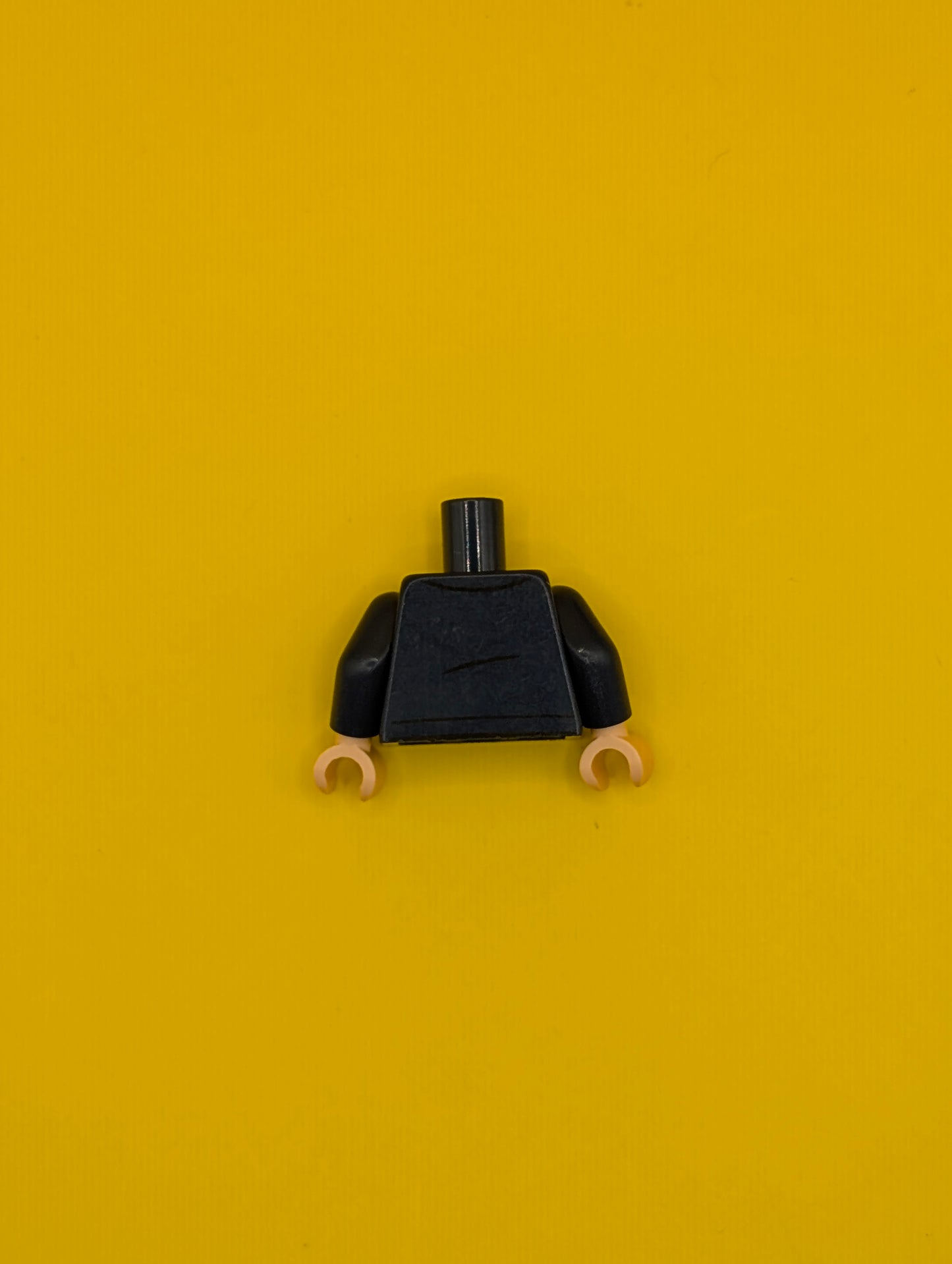 973pb3596c01 Torso Jacket with Silver Zipper and Sand Blue Shirt Pattern / Dark Blue Arms / Light Nougat Hands Lego Part