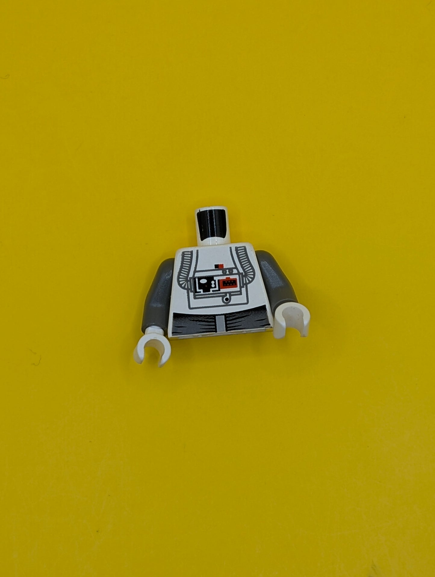 Torso SW AT-AT Driver Dark Bluish Gray Pattern / Dark Bluish Gray Arms / White Hands 973pb0270bc01 Lego