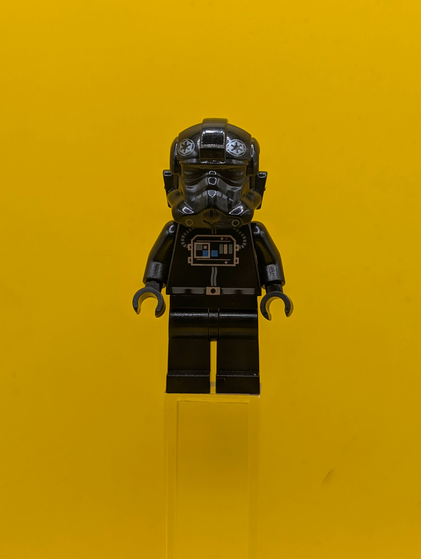 Imperial TIE Fighter Pilot sw0268a Black Head, Balaclava Star Wars Lego Minifigure