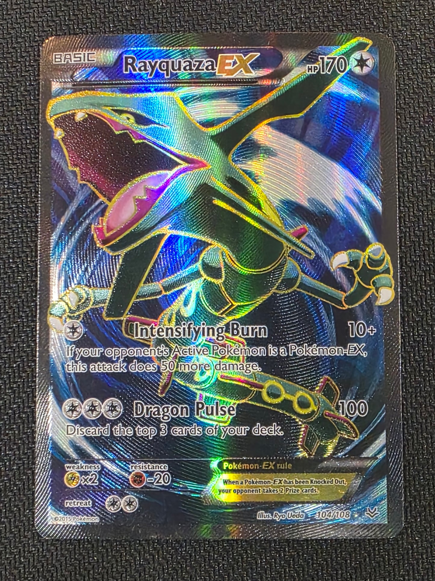#104/108* Rayquaza EX Roaring Skies