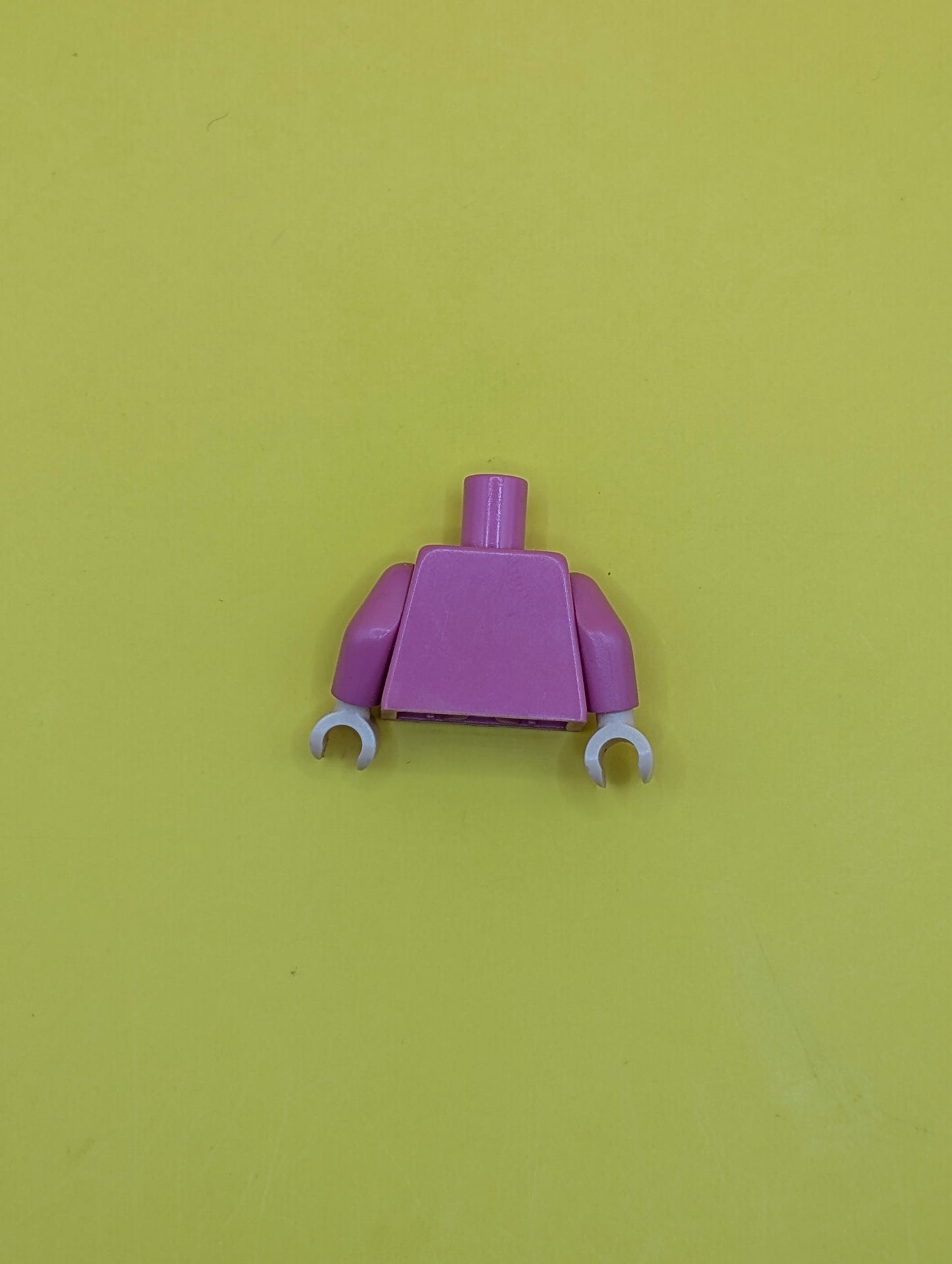 Torso Female Top with Collar, Shrug, Medium Nougat Buttons, Magenta Stitching and Gathers Pattern / Dark Pink Arms / Light Nougat Hands 973pb3241c01 Lego