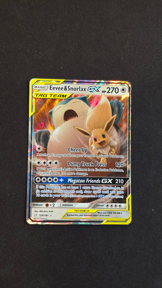 Eevee & Snorlax GX #120/181 -Team Up