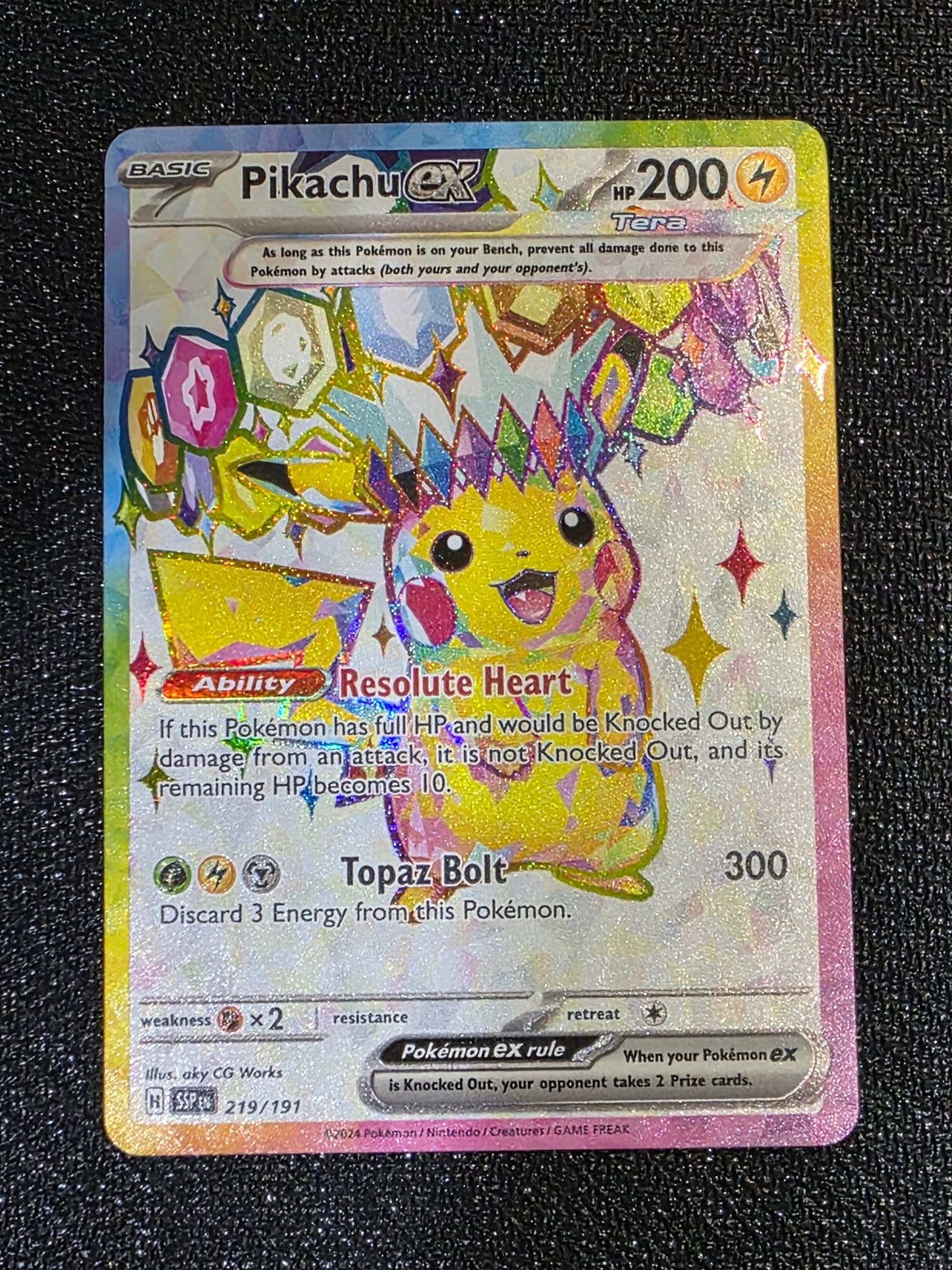 #219/191 Pikachu ex