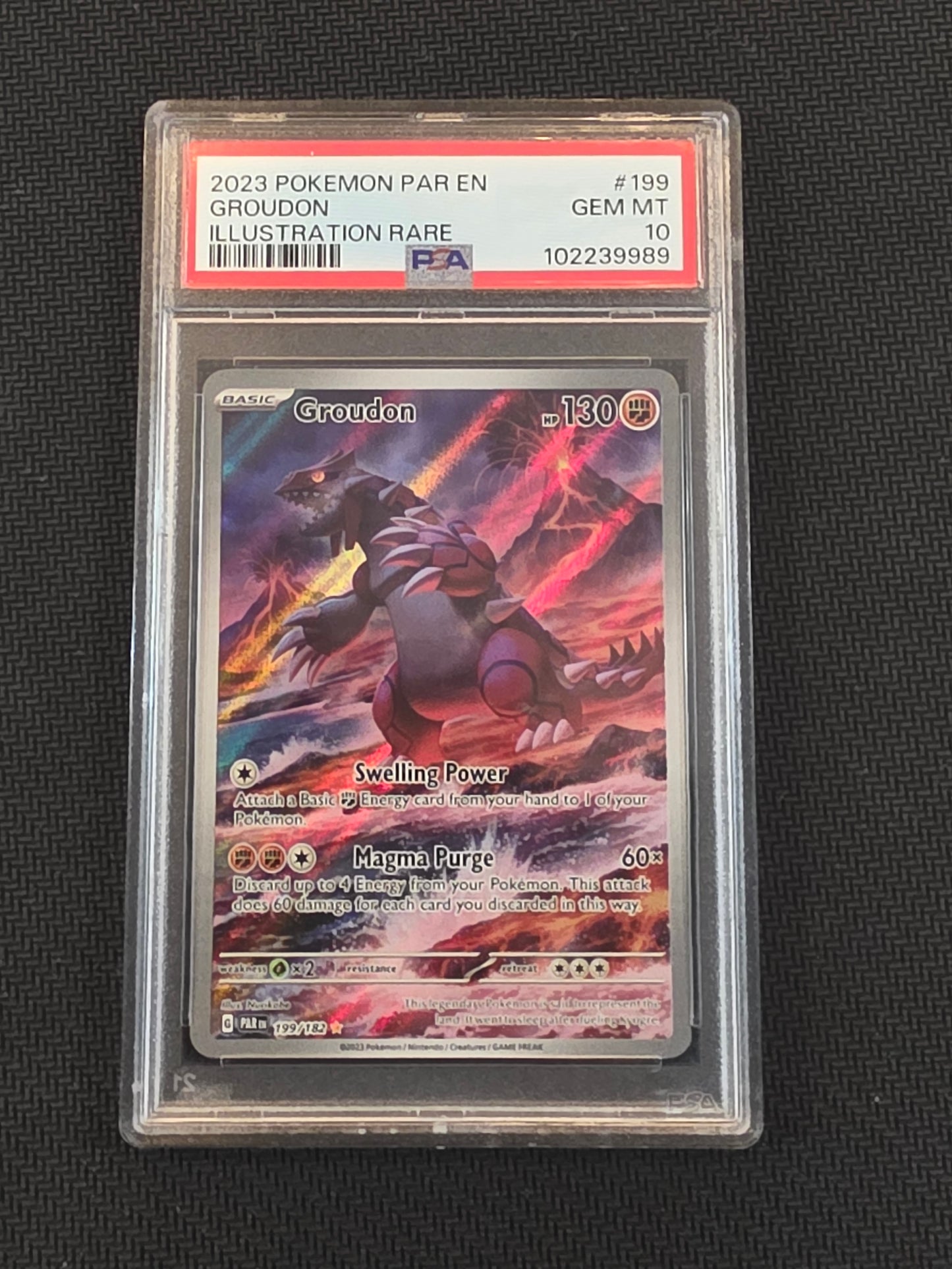 #199/182 Groudon PSA 10