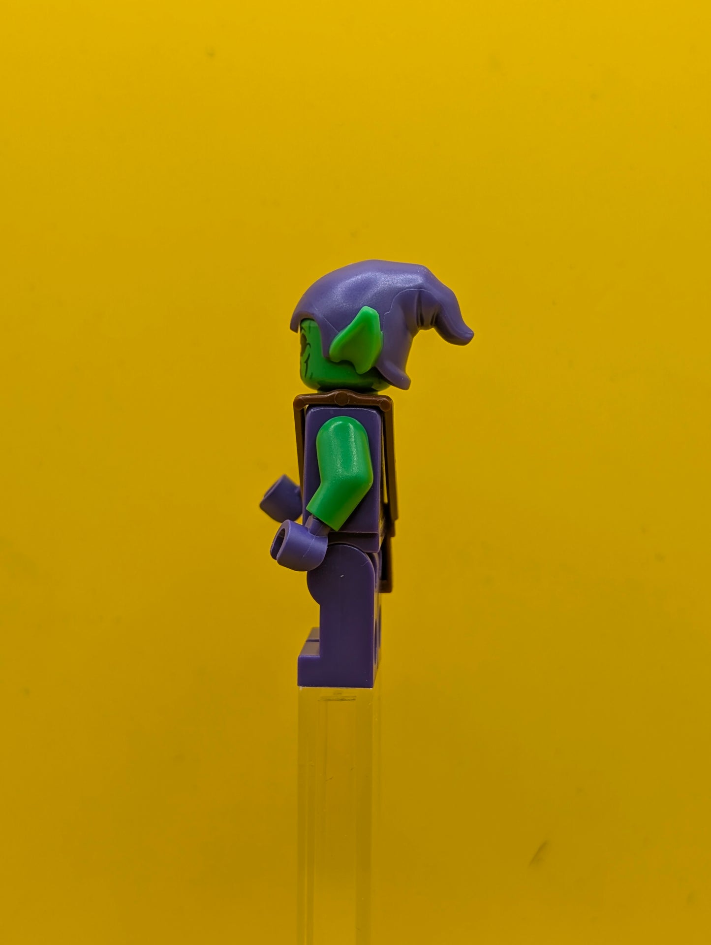 Green Goblin sh0695 Bright Green Skin, Dark Purple Outfit, Small Yellow Eyes, Printed Legs Marvel Lego Minifigure