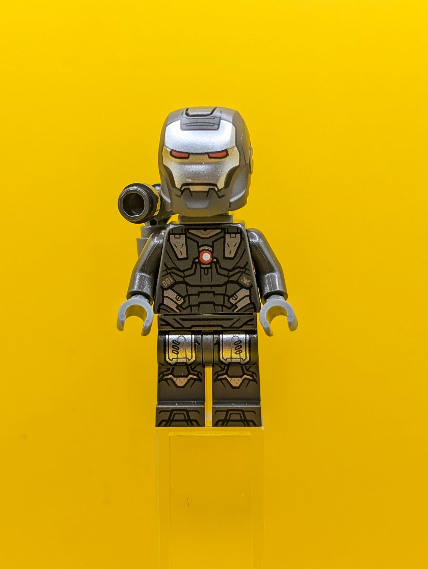 War Machine sh0819 Pearl Dark Gray and Silver Armor with Backpack Marvel Lego Minifigure