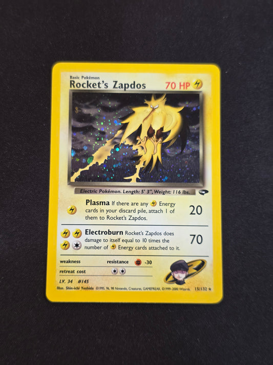 Rocket's Zapdos #15/132 -Gym Challenge