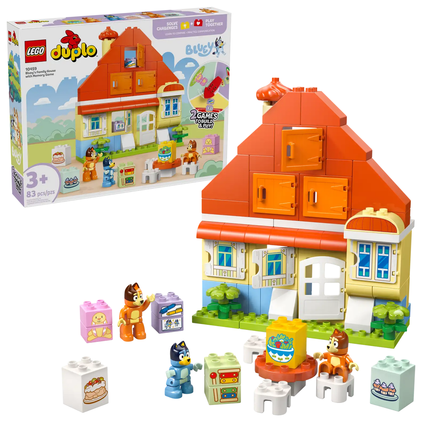 10459 Bluey's Family House With Memory Garden Duplo Bluey Lego Set