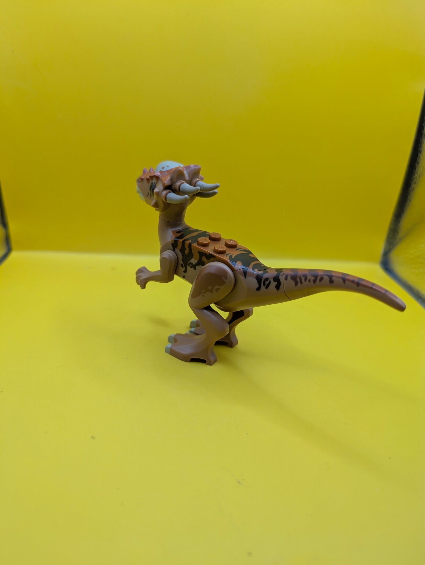 Dinosaur Stygimoloch styg01 with Dark Orange Back and Dark Brown Stripes Jurassic World Lego Minifigure