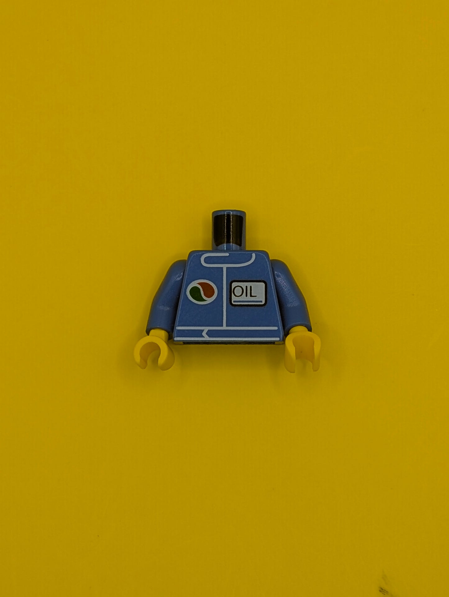 Torso Octan Logo and Upright Font 'OIL' Pattern / Blue Arms / Yellow Hands 973pb4274c01 Lego