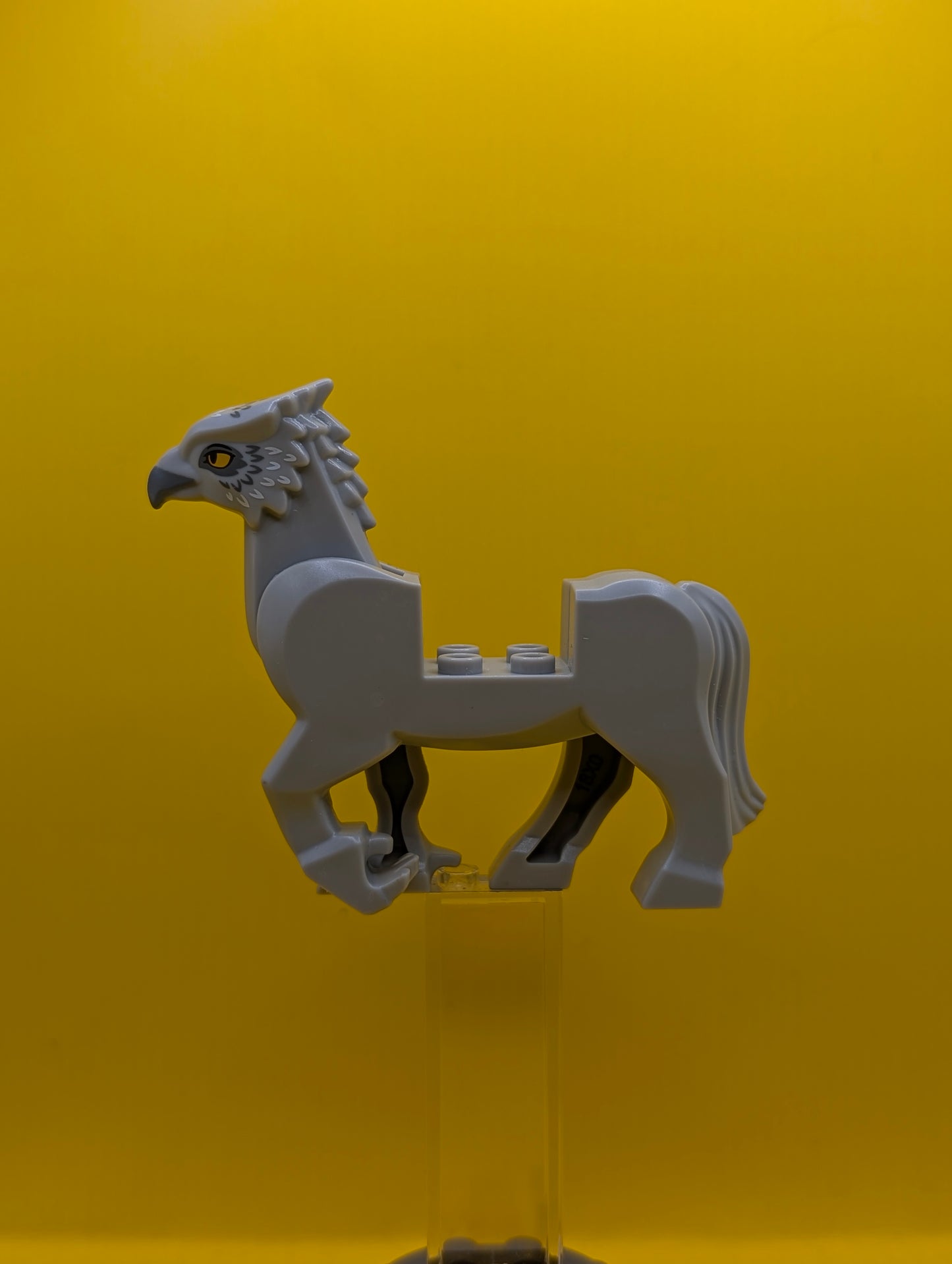 Hippogriff Body 50100c01pb01 with Dark Bluish Gray Beak and Eye Patches, White Feathers and Bright Light Orange Eyes Pattern Harry Potter Lego Minifigure