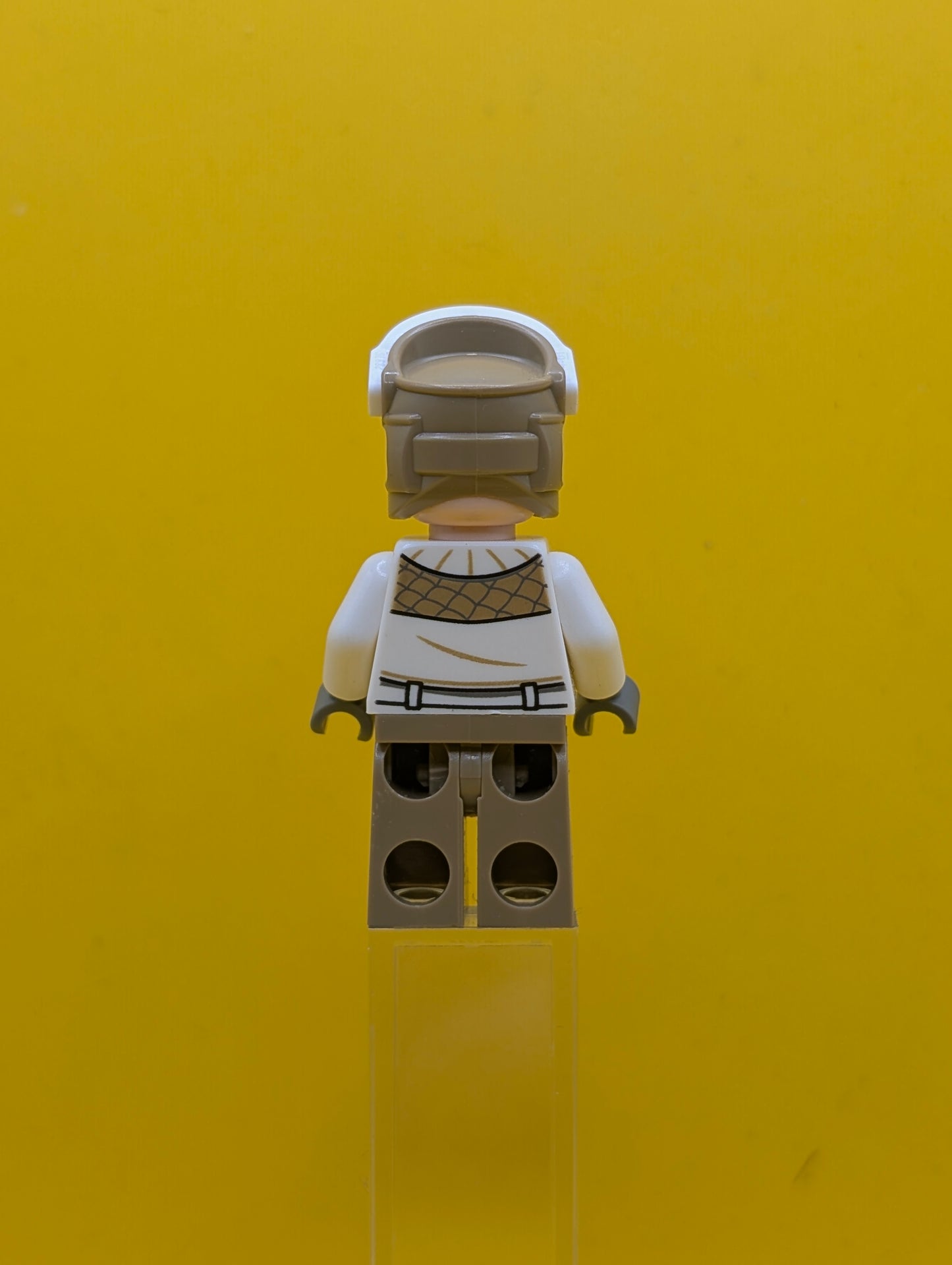 Hoth Rebel Trooper sw1015 White Uniform, Dark Tan Legs (Frown) Star Wars Lego Minifigure