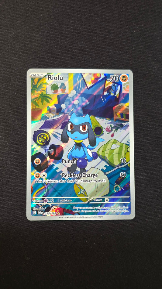 Riolu (Illustration Rare) #215/198 - Scarlet & Violet Base