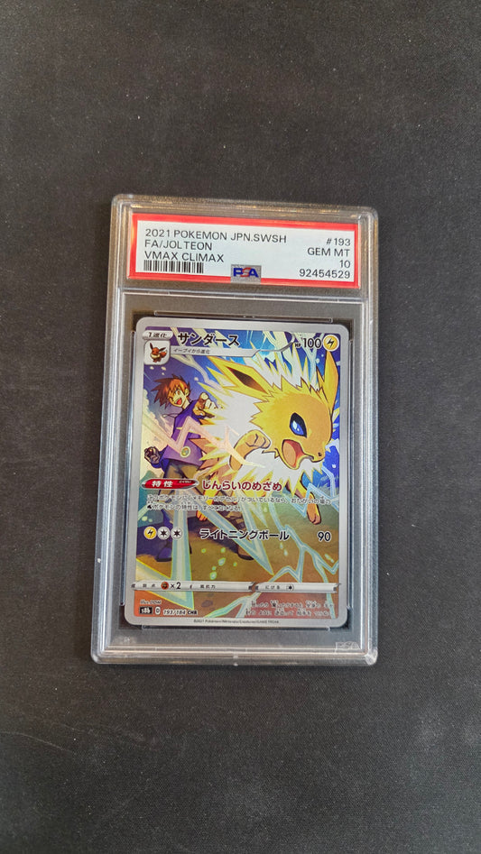 #193/184 Jolteon (JP) PSA 10 -VMAX Climax