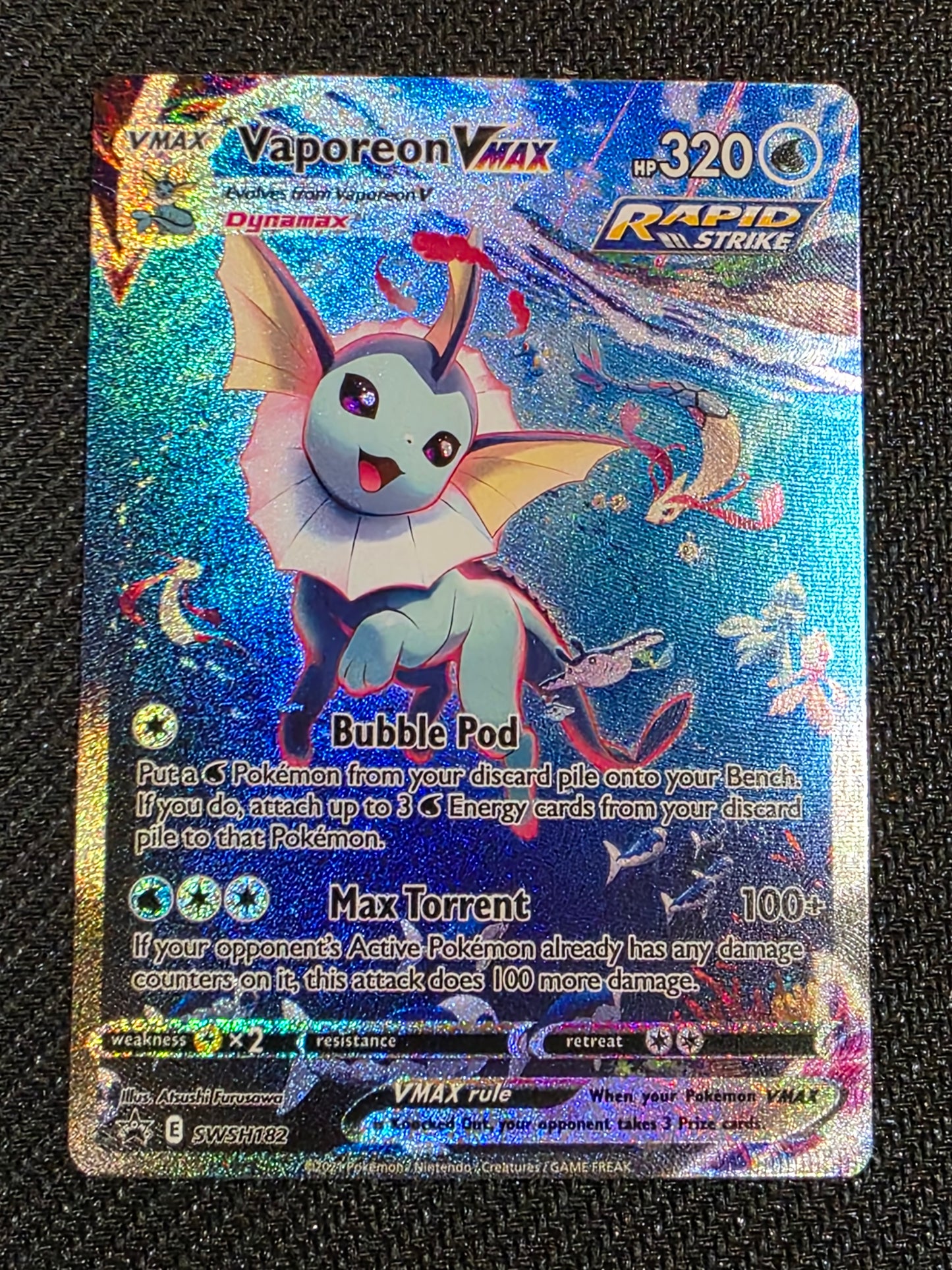 #SWSH182 Vaporeon Vmax Promo