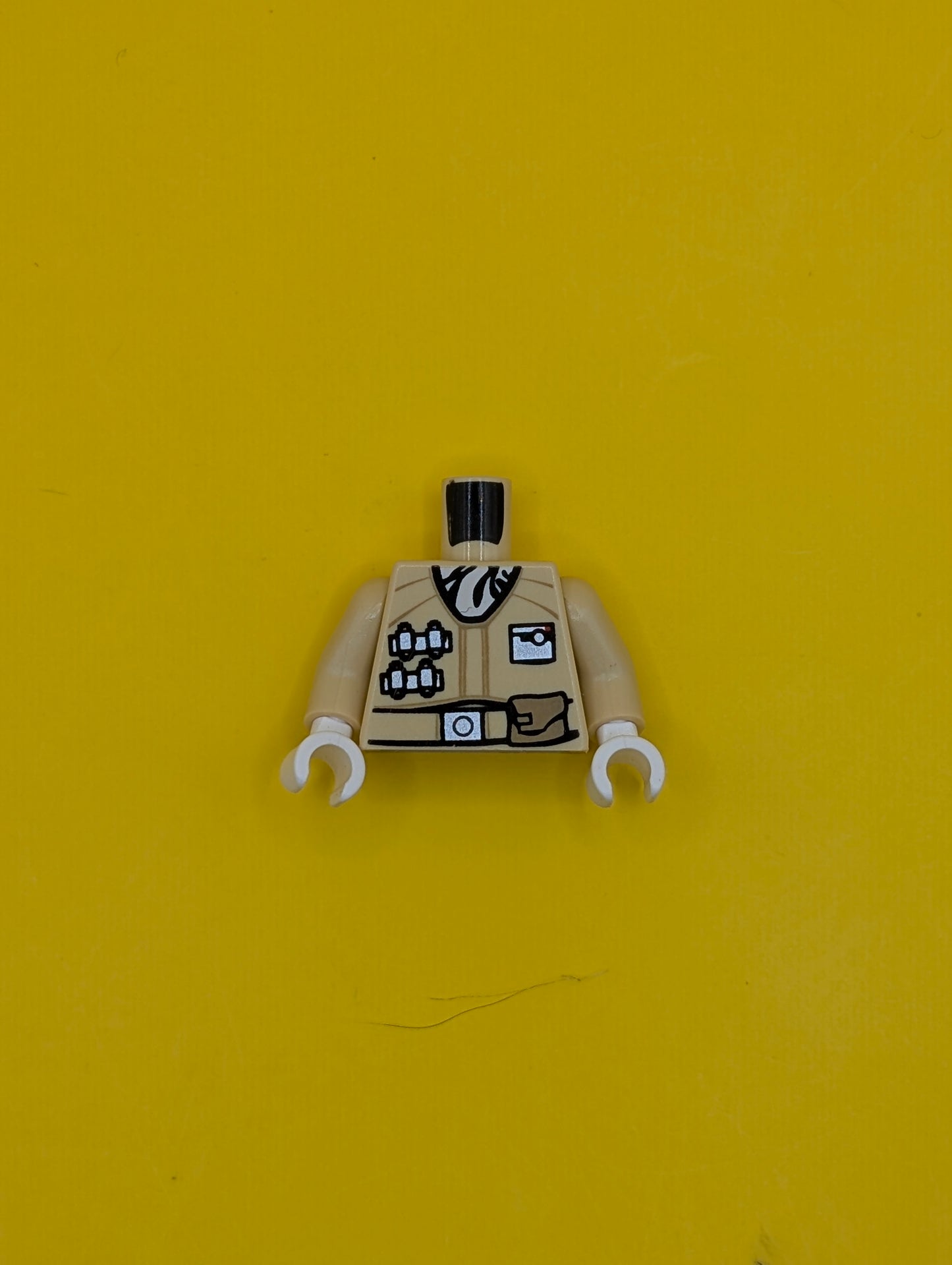 Torso SW Hoth Rebel Jacket with White Scarf and Tan Belt Pattern / Tan Arms / White Hands 973pb0623c01 Lego