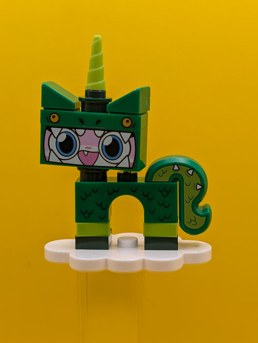 Dinosaur Unikitty coluni1-4 Unikitty!, Series 1 (Complete Set with Stand) Cmf Lego Minifigure