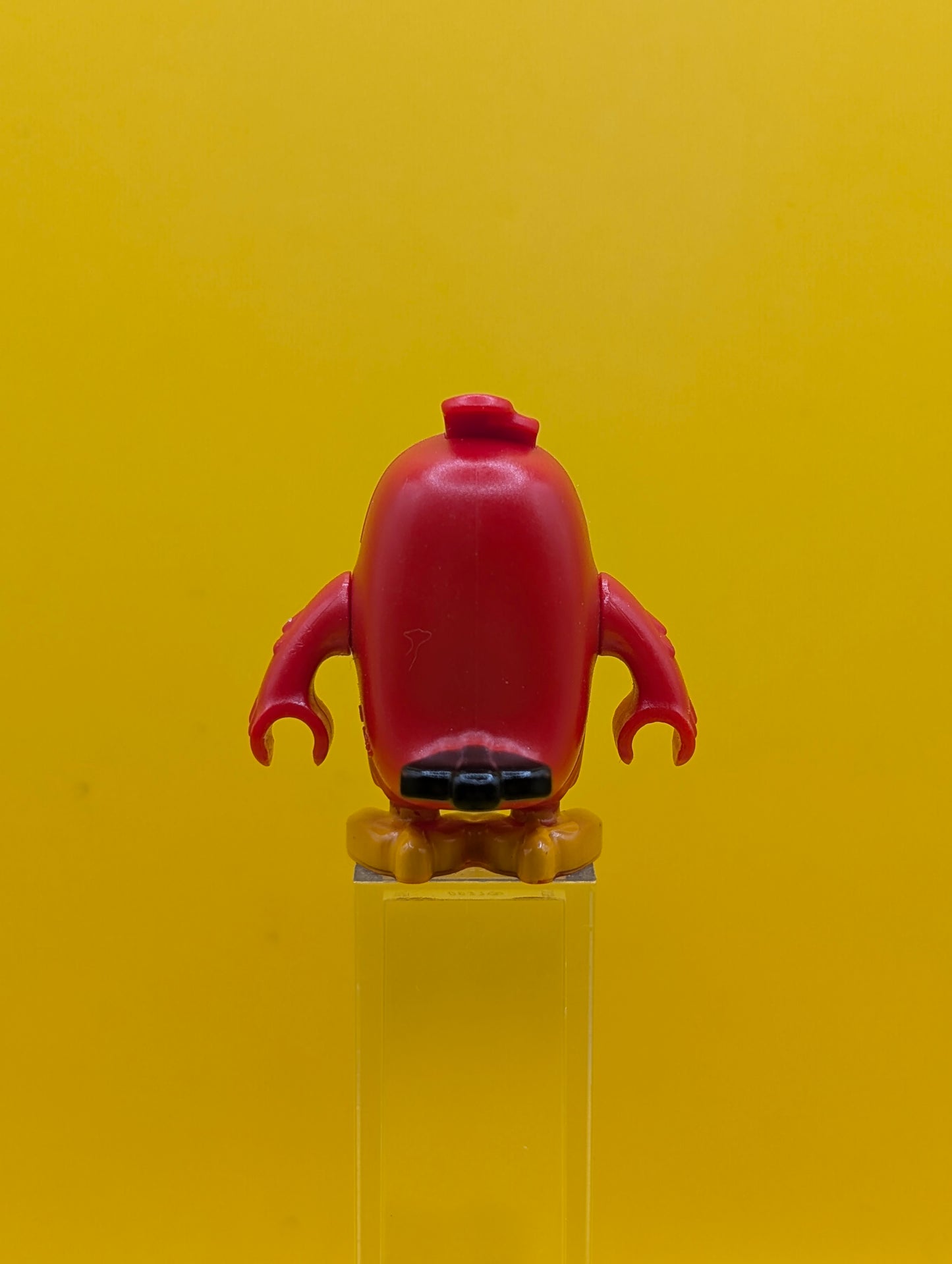 Red ang005 Annoyed, Left Eyebrow Raised Angry Birds Lego Minifigure