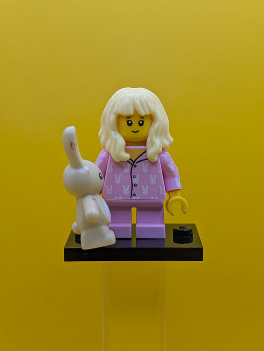 Pajama Girl col20-15 Series 20 (Complete Set with Stand and Accessories) Cmf Lego Minifigure