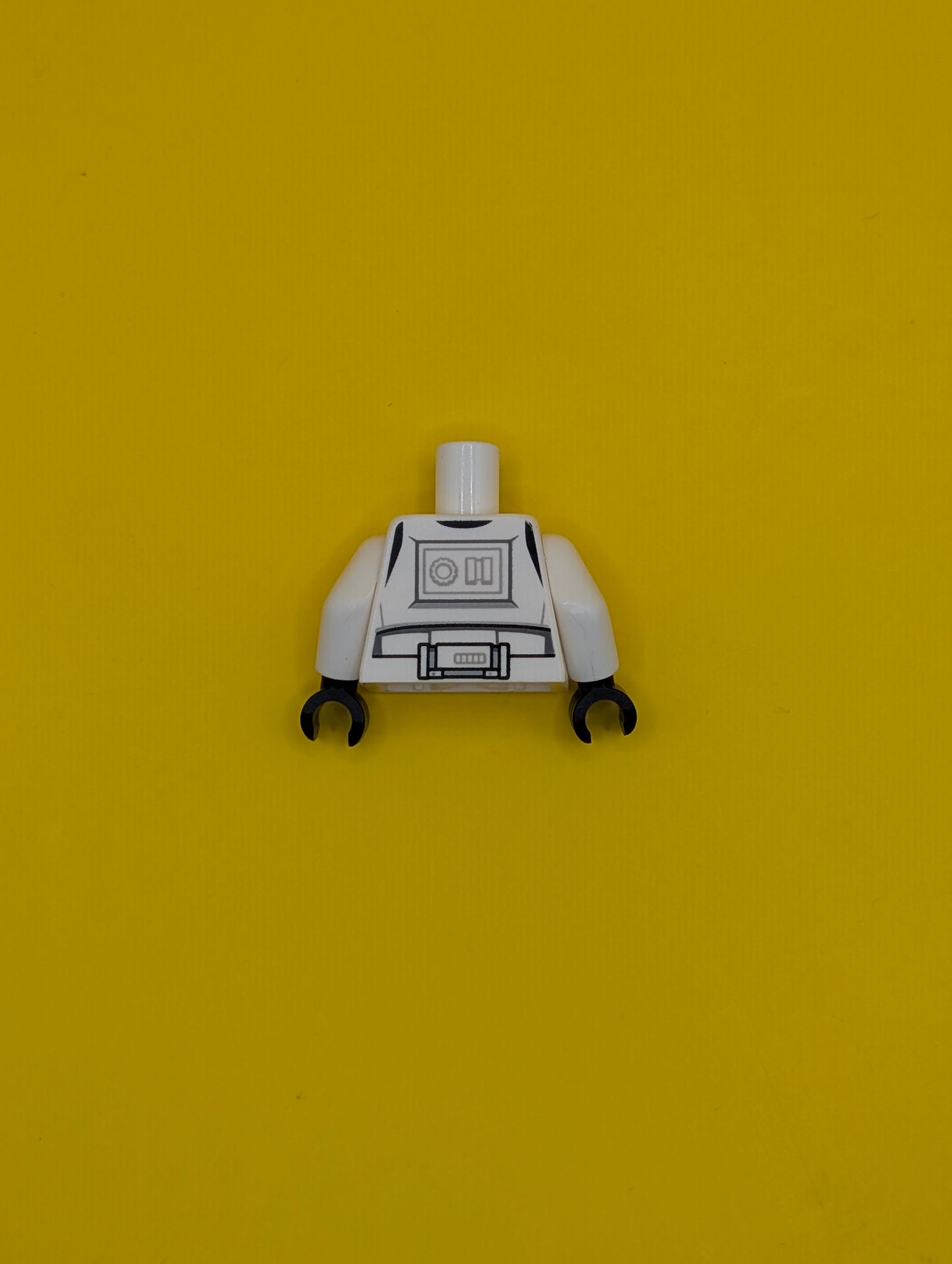 Torso SW Armor Stormtrooper, Detailed Armor without Shoulder Belts Pattern / White Arms / Black Hands 973pb1712c01 Lego