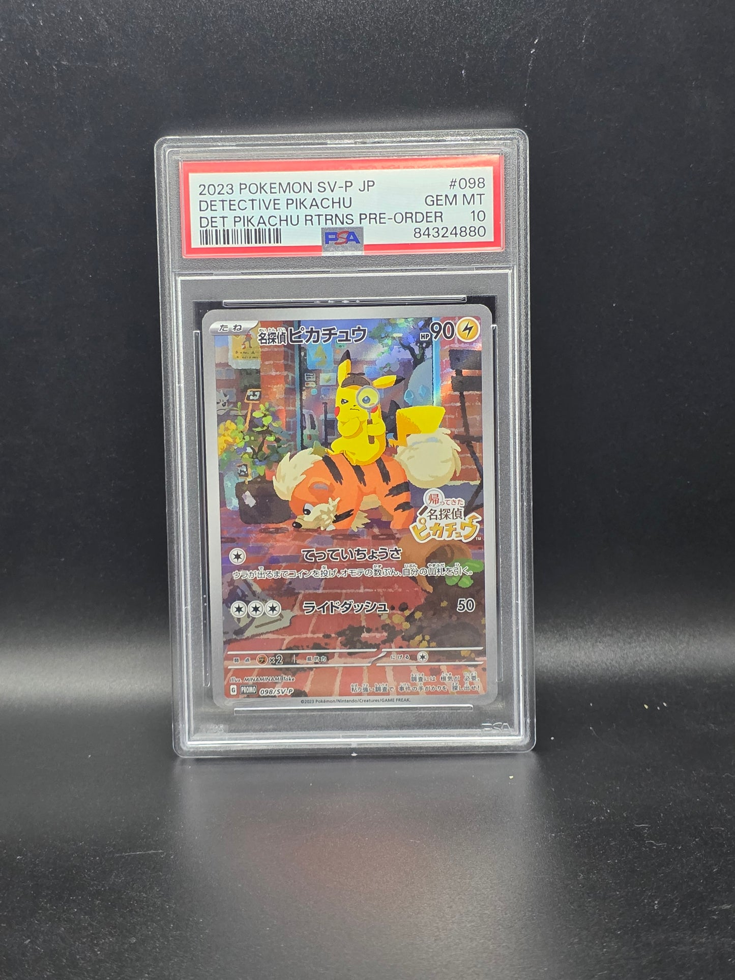 #098/SV-P Detective Pikachu PSA 10