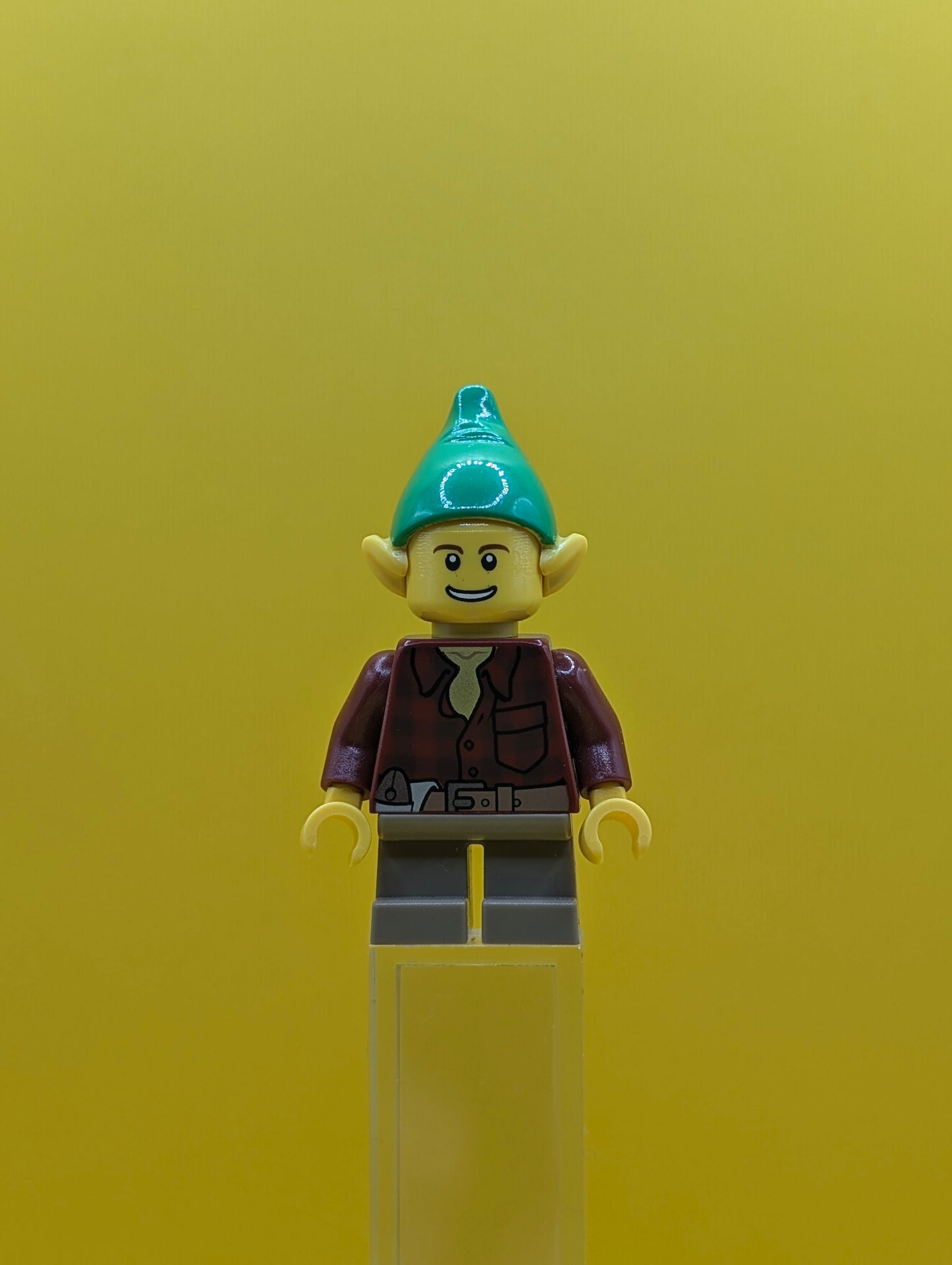 Elf hol050 Dark Red Flannel Shirt Holiday Minifigure Lego