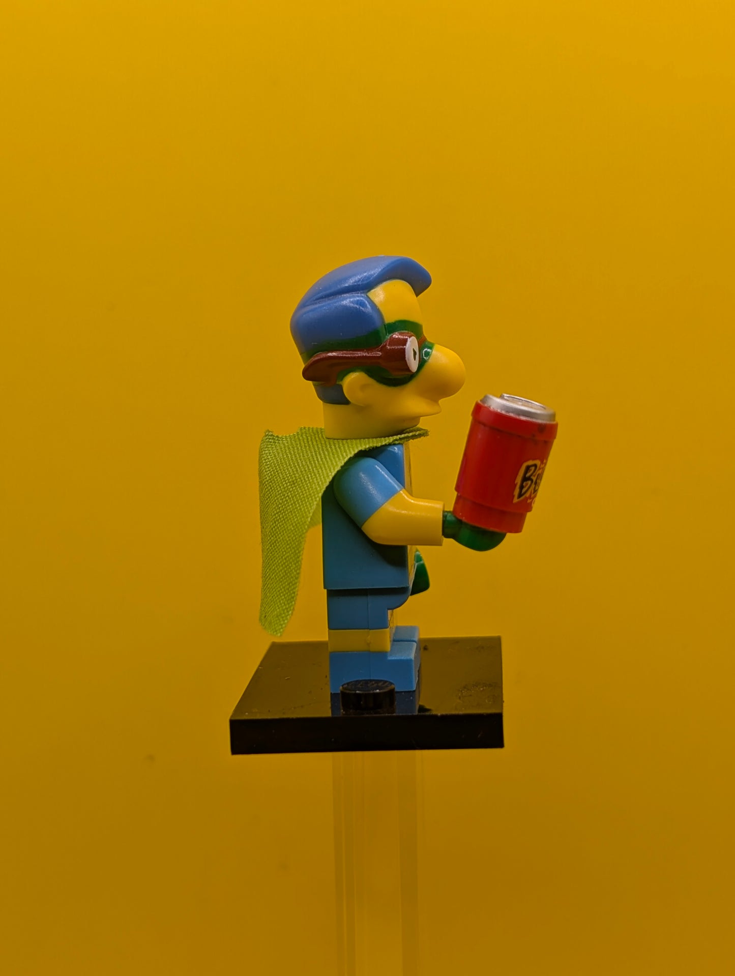 Fallout Boy Milhouse colsim2-6 The Simpsons, Series 2 (Complete Set with Stand and Accessories) Cmf Lego Minifigure