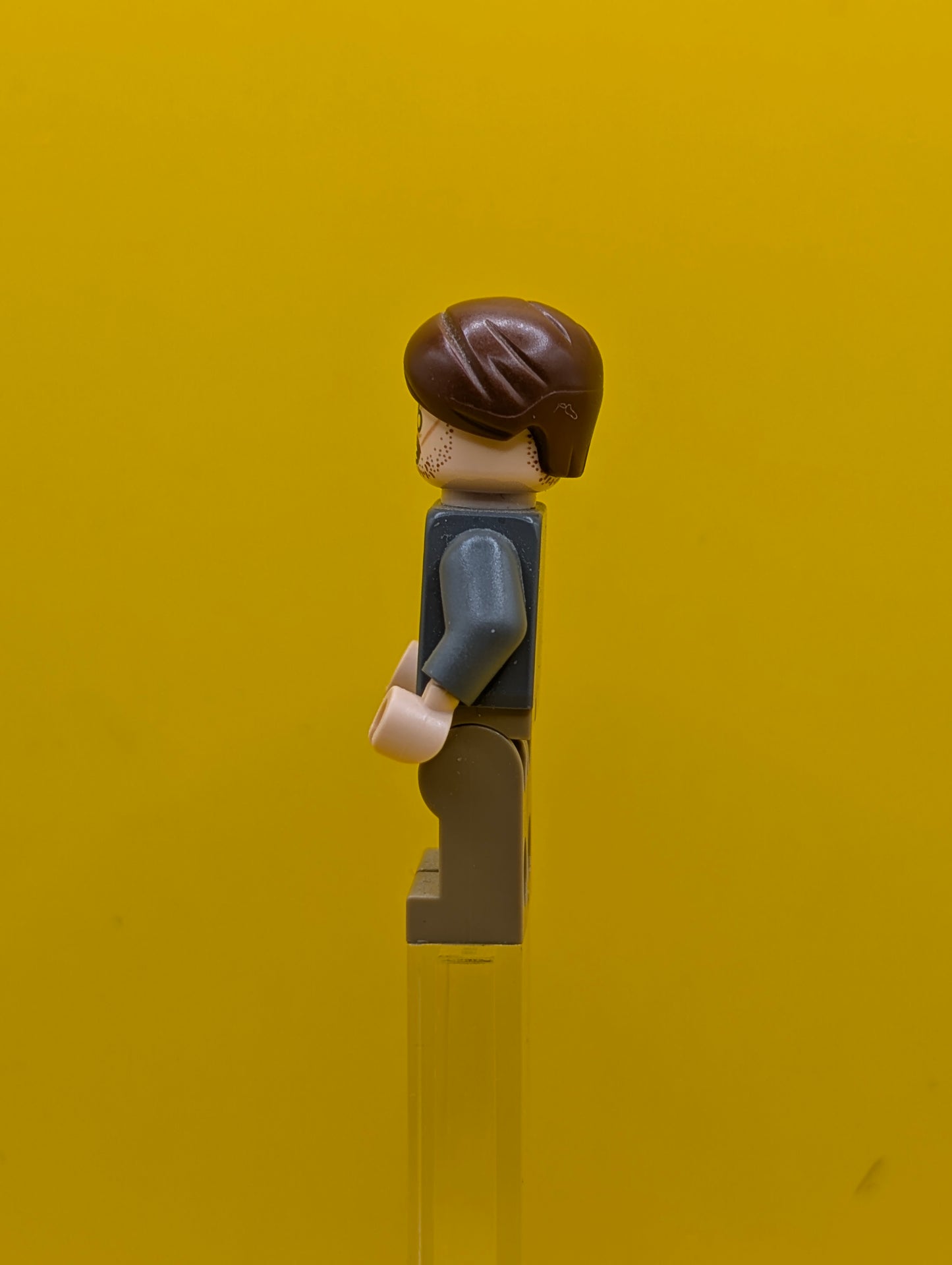 Professor Remus Lupin hp157 Dark Bluish Gray Jacket, Olive Green Vest Harry Potter Lego Minifigure