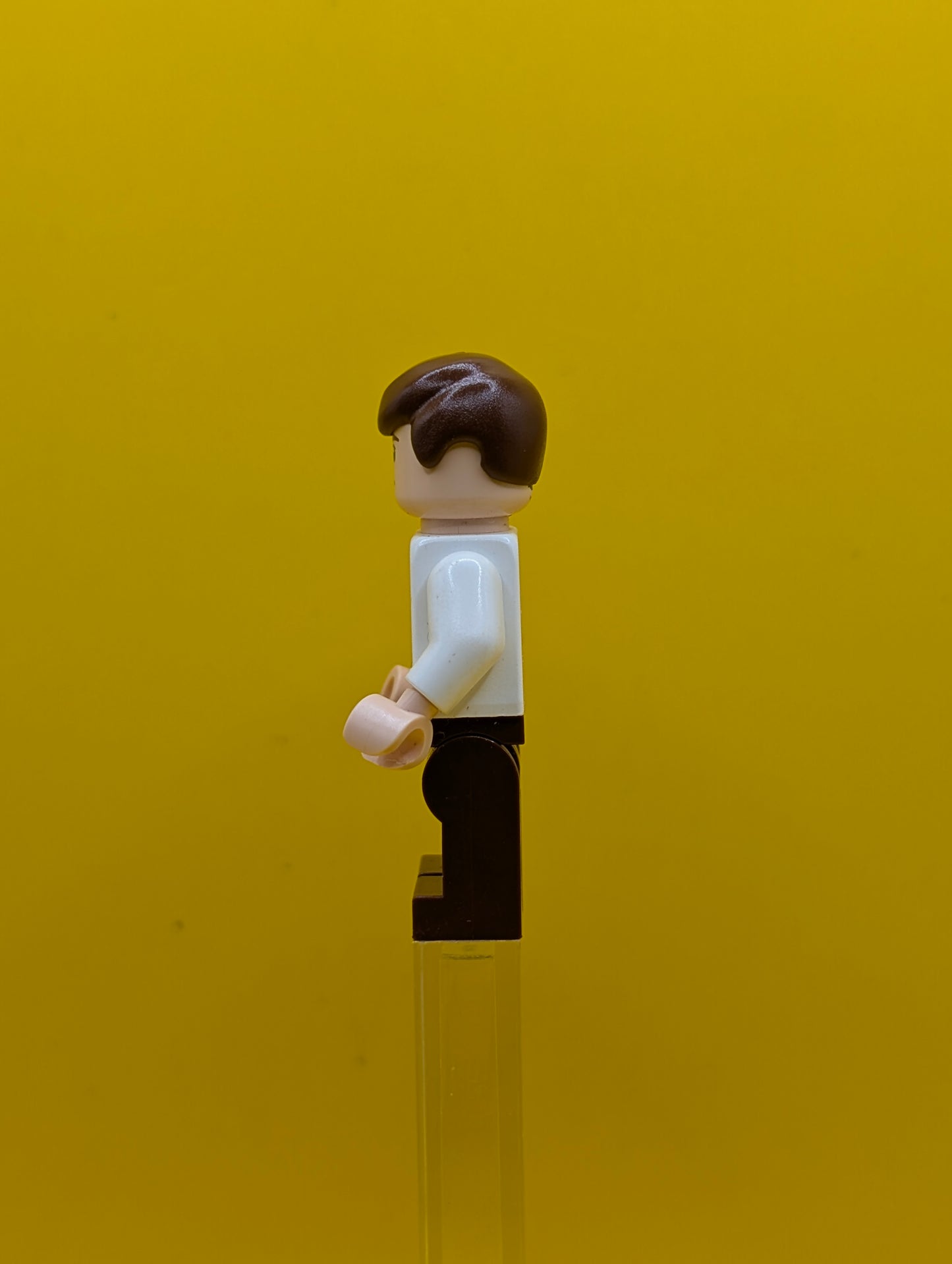 Han Solo sw0403 White Shirt with Wrinkles on Front, Reddish Brown Legs, Dual Sided Head Star Wars Lego Minifigure