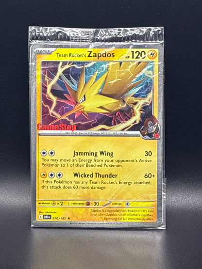 Team Rocket’s Zapdos (GameStop Exclusive) #070/182