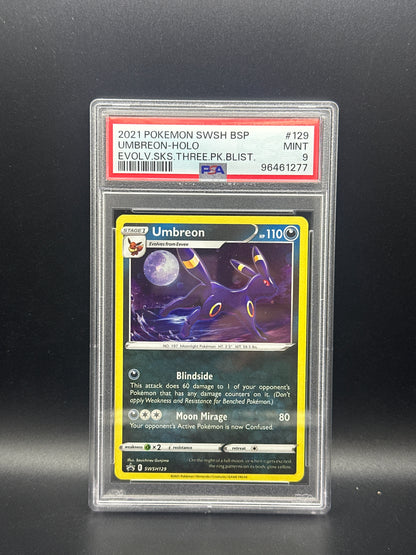 Umbreon SWSH129 Evolving Skies PSA 9