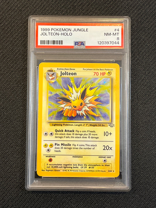 #4/64 Jolteon PSA 8 Unlimited