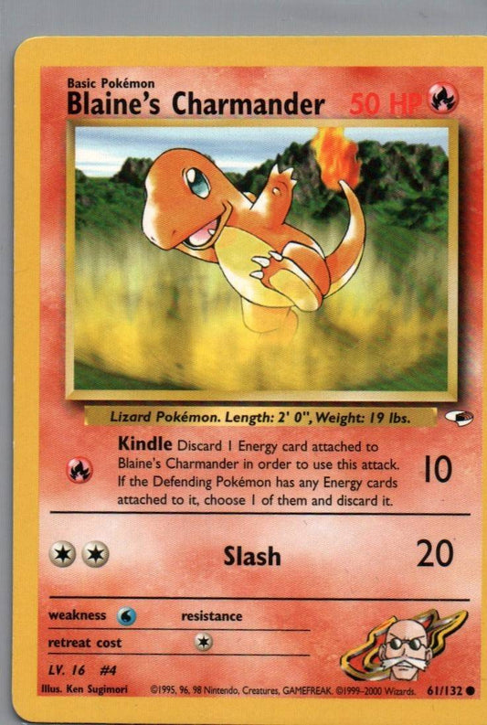 #061/132 Blaine's Charmander Gym Heroes Common tcg