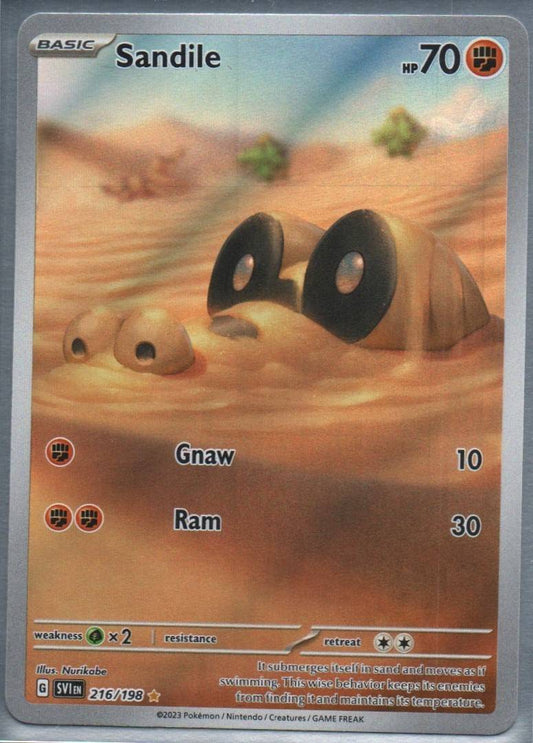 #216/198 Sandile SV01: Scarlet & Violet Base Set tcg