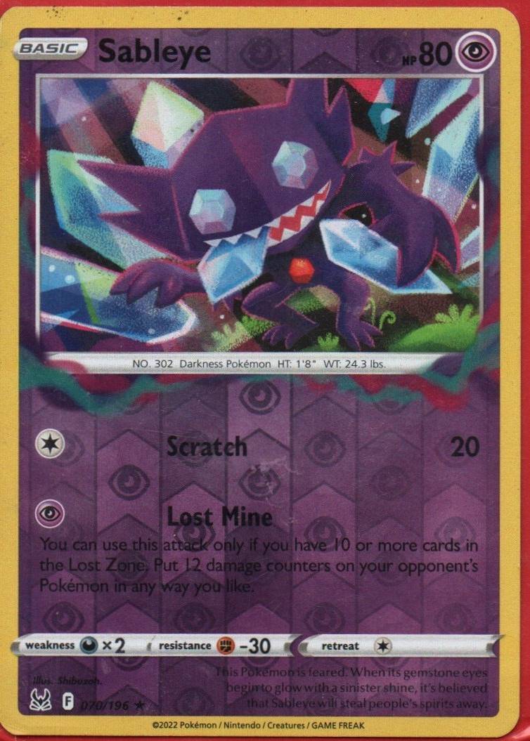 SWSH11: Lost Origin #070/196 Sableye