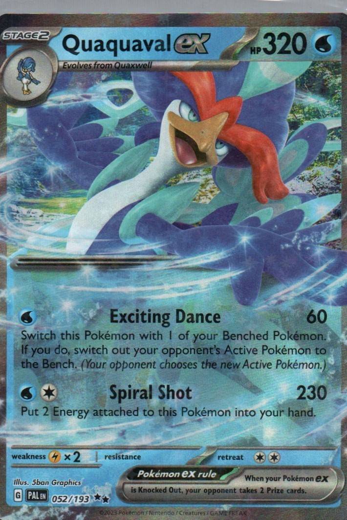 #052/193 Quaquaval ex SV02: Paldea Evolved tcg