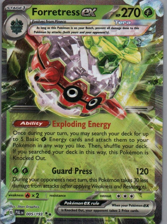 #005/193 Forretress ex SV02: Paldea Evolved tcg