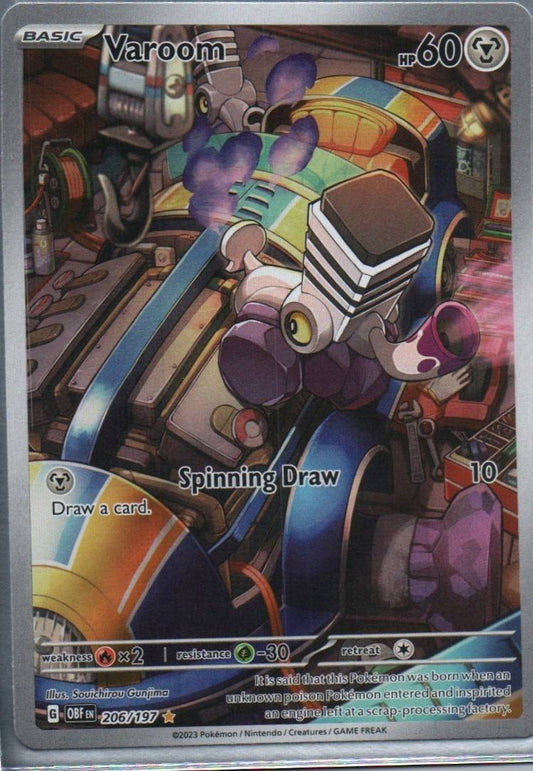 #206/197 Varoom SV03: Obsidian Flames tcg