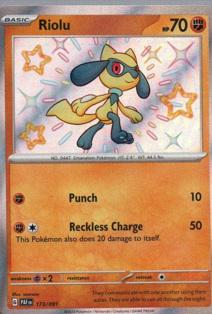 #173/091 Riolu SV: Paldean Fates