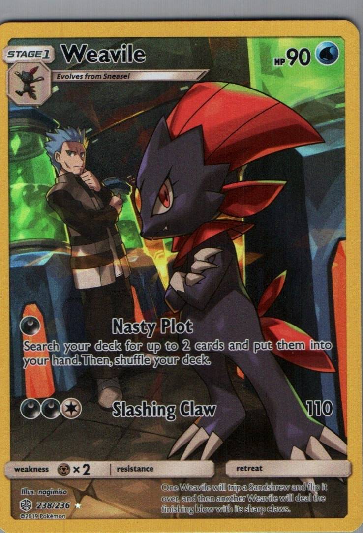 #238/236 Weavile (Secret) SM - Cosmic Eclipse