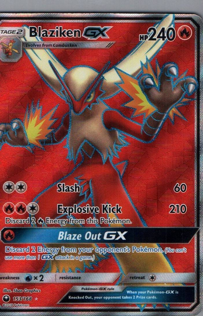 #153/168 Blaziken GX (Full Art) SM - Celestial Storm