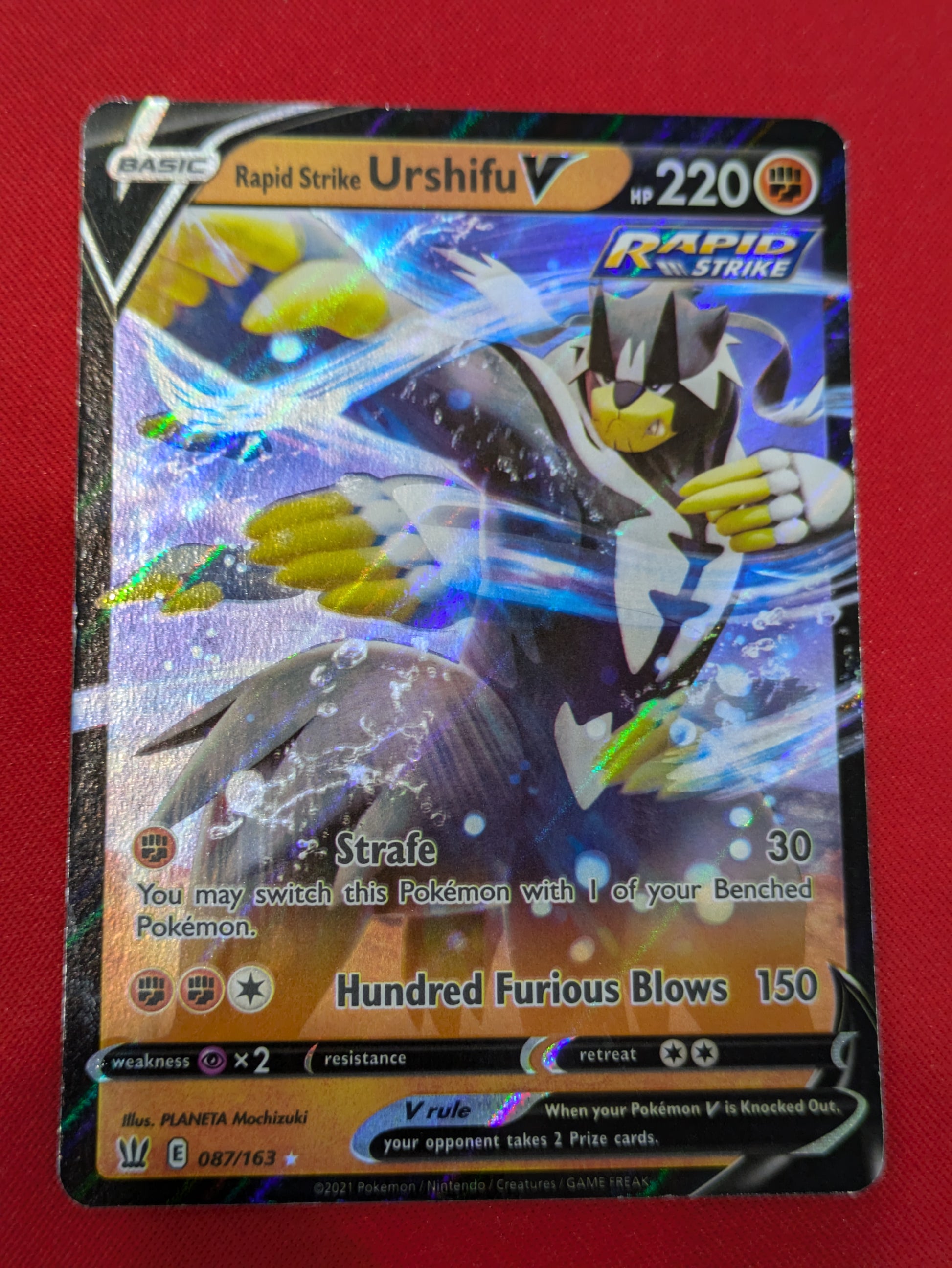 #087/163 Rapid Strike Urshifu V SWSH05: Battle Styles