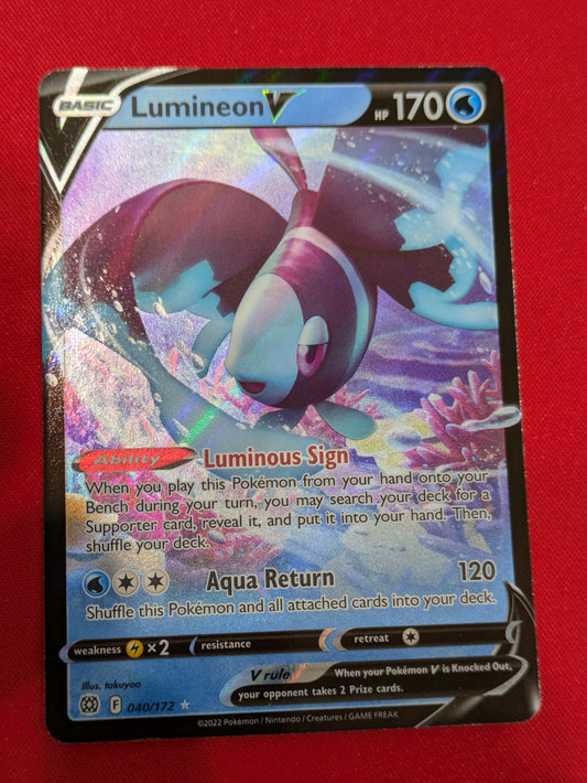 #040/172 Lumineon V SWSH09: Brilliant Stars