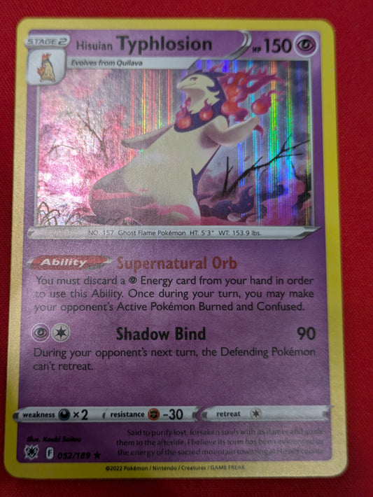 #052/189 Hisuian Typhlosion (GameStop Exclusive) Miscellaneous Cards & Products