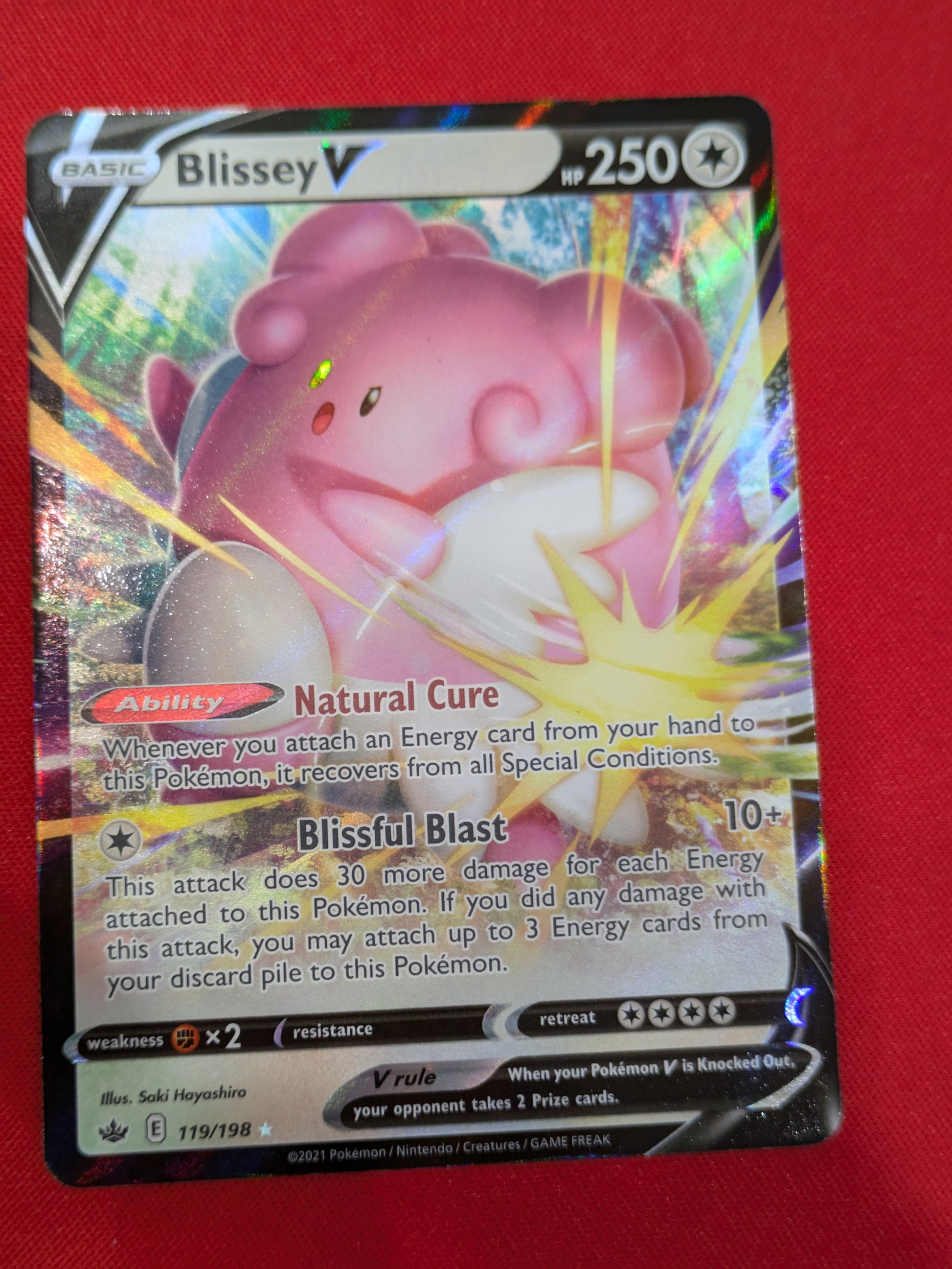 #119/198 Blissey V SWSH06: Chilling Reign