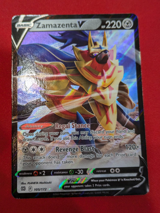 #105/172 Zamazenta V SWSH09: Brilliant Stars