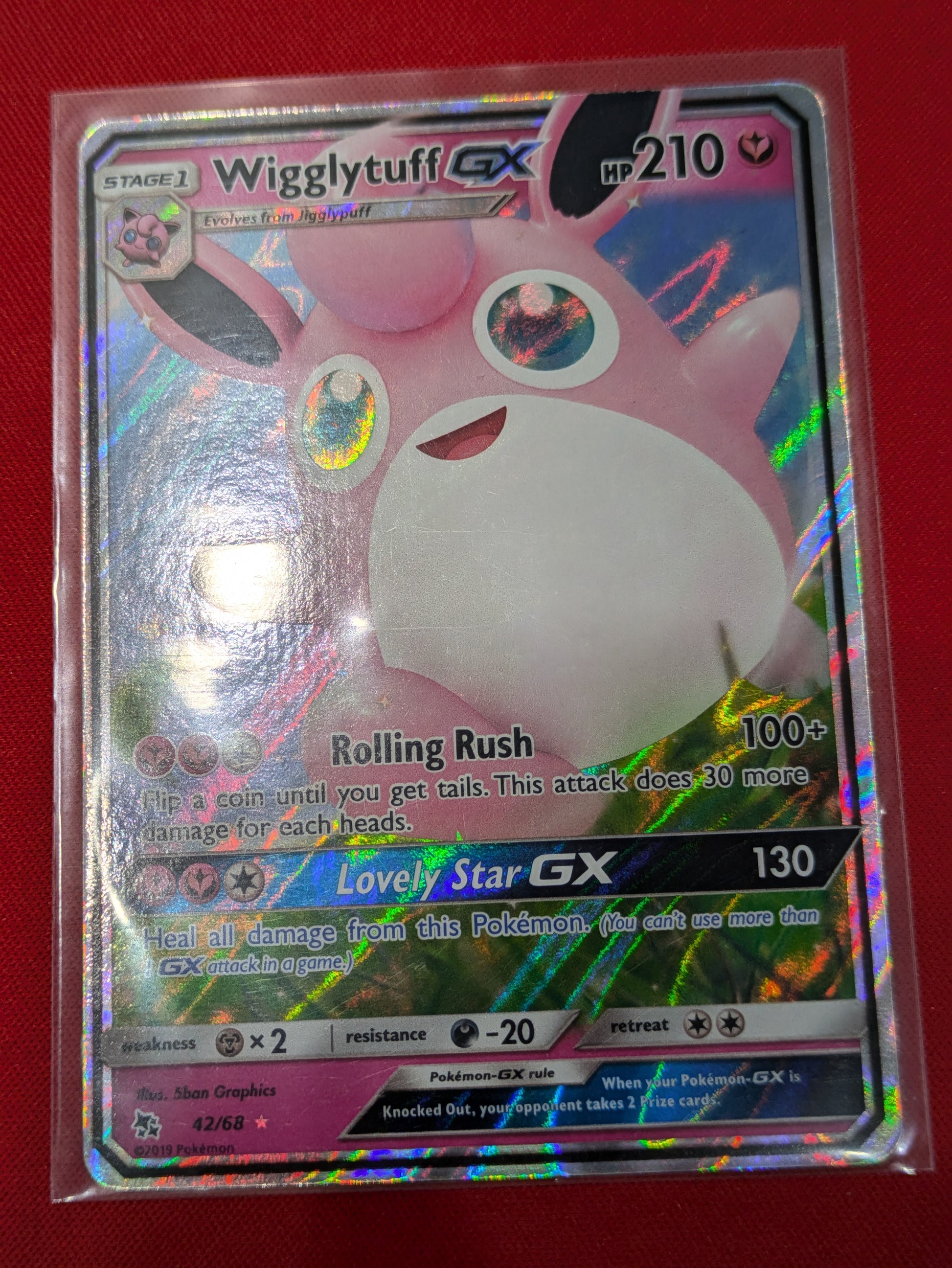#42/68 Wigglytuff GX Hidden Fates