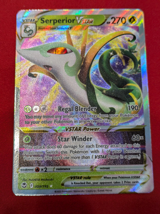 #008/195 Serperior VSTAR SWSH12: Silver Tempest