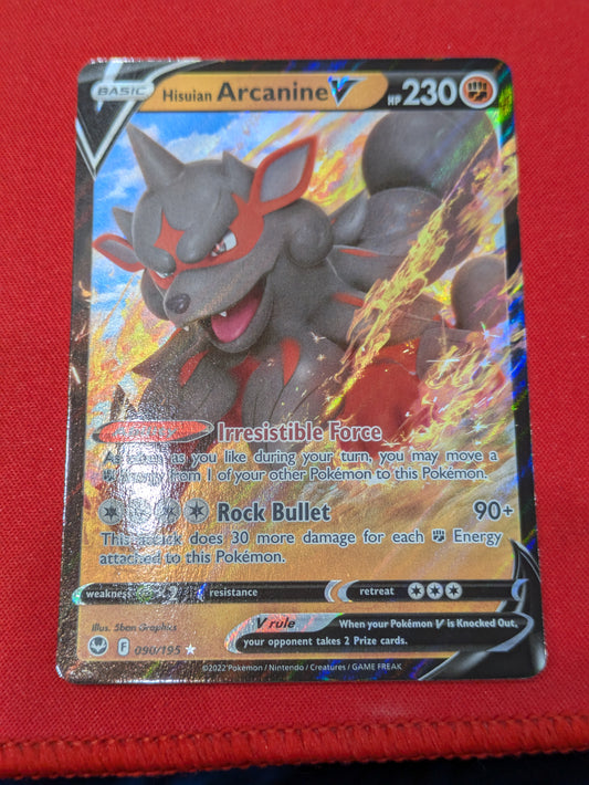 #090/195 Hisuian Arcanine V SWSH12: Silver Tempest