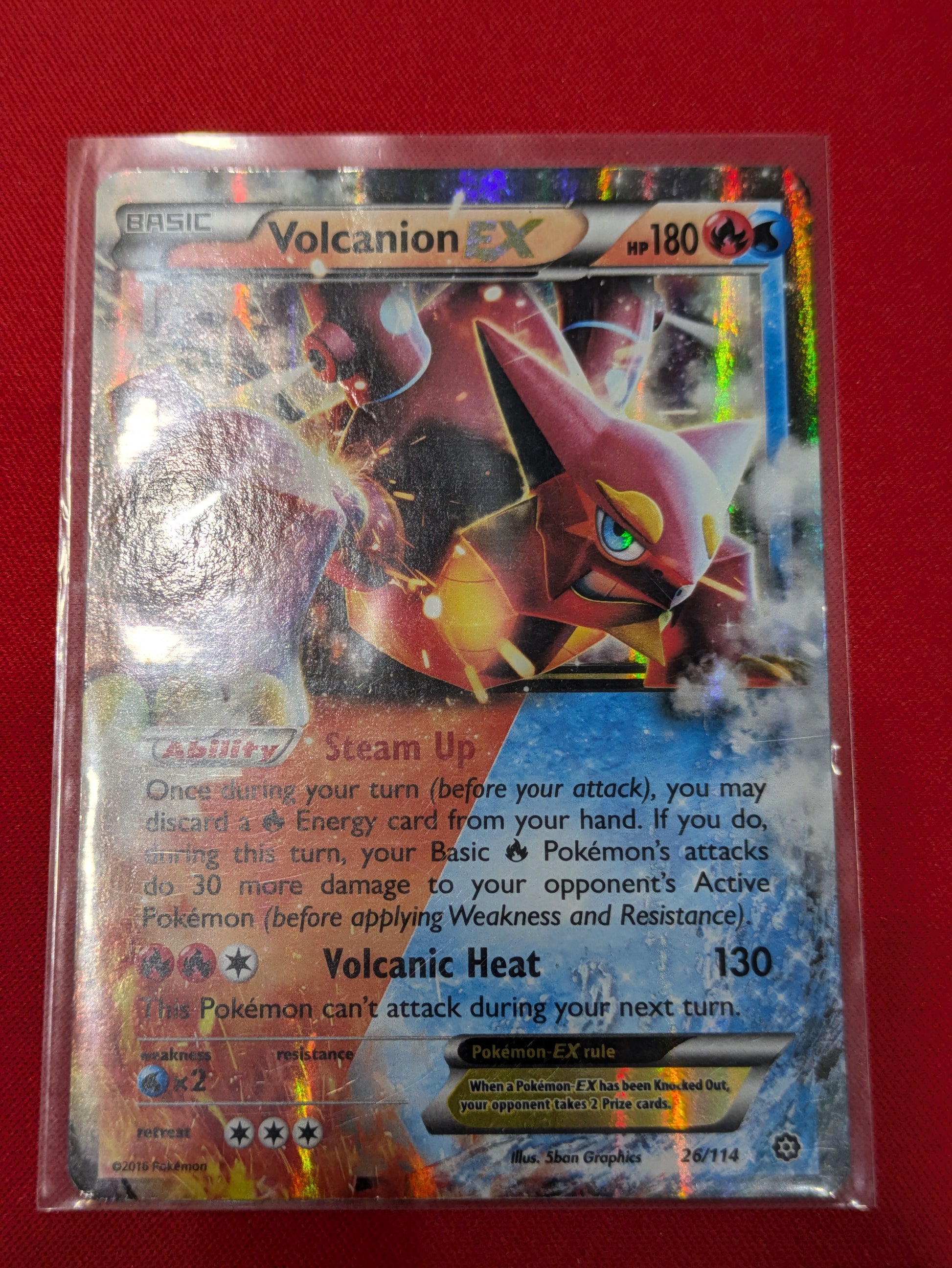 #26/114 Volcanion EX XY - Steam Siege